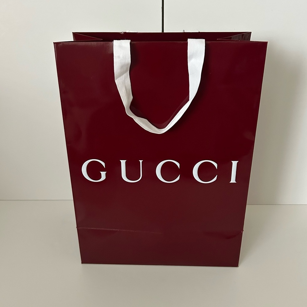 Gucci Red Empty shopping gift Bag